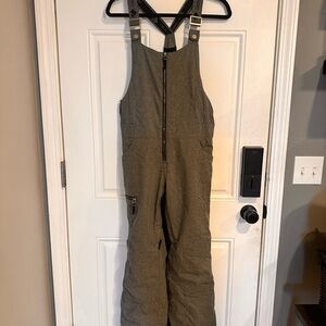 OBERMEYER ANYA INSULATED SNOW BIBS GIRLS' XL 18 - Gray